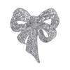 Stylish And Elegant Trendy Bow-Adorned Luxury Alloy -Encrusted Brooch