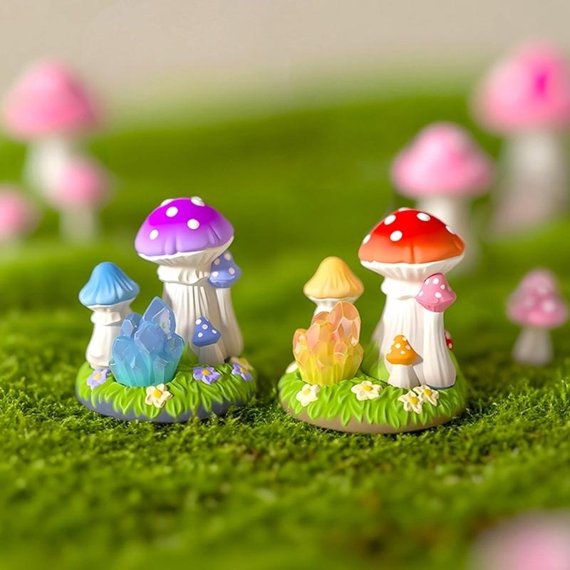 Pack of 4 Multifuntional Mushroom Shape Silicone Mold for Ornaments Festival Home Decorating and Creative Gift Ideas