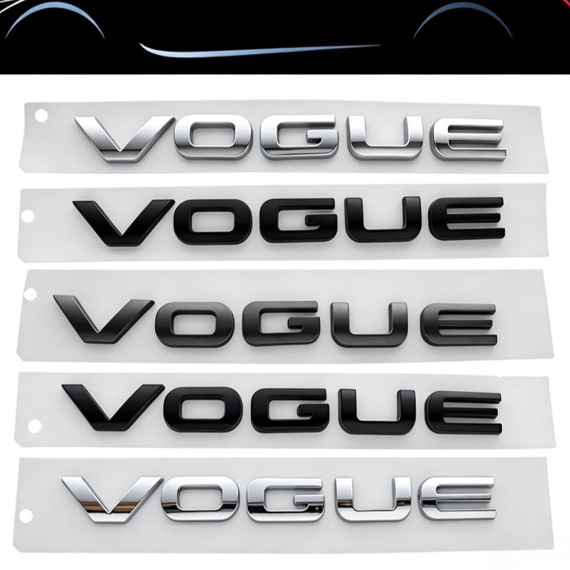 3D Premium for Supercharged HSE TDV8 ABS VOGUE Car Hood Fender Trunk Bonnet Nameplate Decal Emblem Badge Sticker