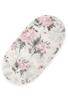 Cotton Sheet for Moses Basket, Boho Gondola Stroller, 75x35 Cm - Romantic Peonies