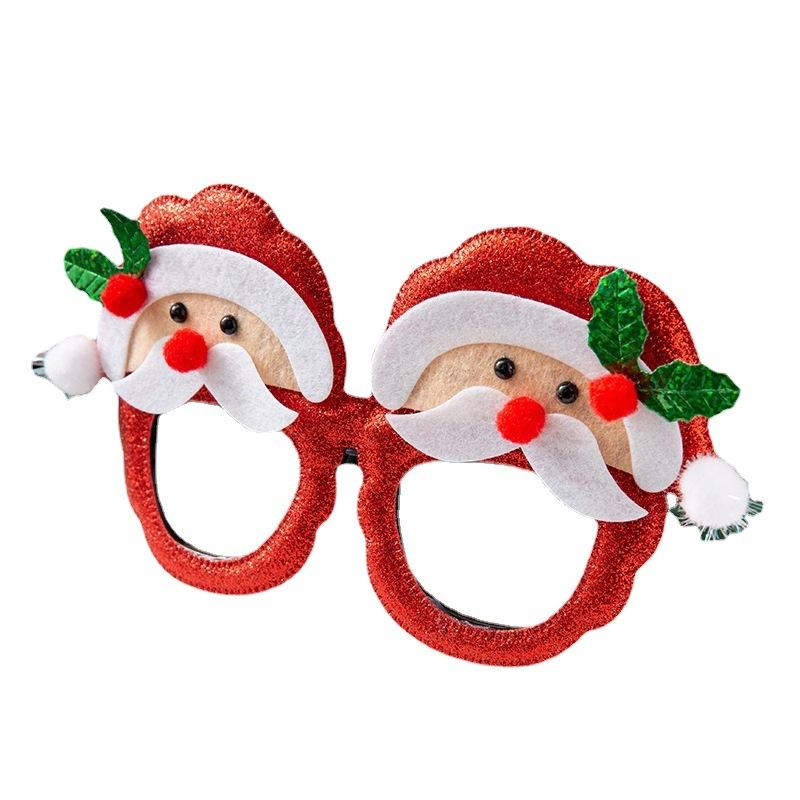 2026 Christmas Glasses Frame Santa Claus Xmas Tree Glasses Photo Booth Props Kids Gifts New Year Party Decorations Navidad Noel