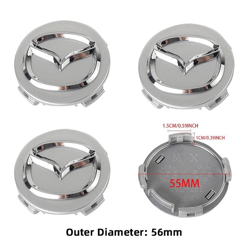 

2025 Горячие 4 шт. Центральные колпаки ступицы колесных дисков автомобиля Для Mazda Speed 2 3 5 6 Atenza CX3 CX5 CX8 CX7 CX9 CX80 CX70 CX90 MX5 MX30 CX6