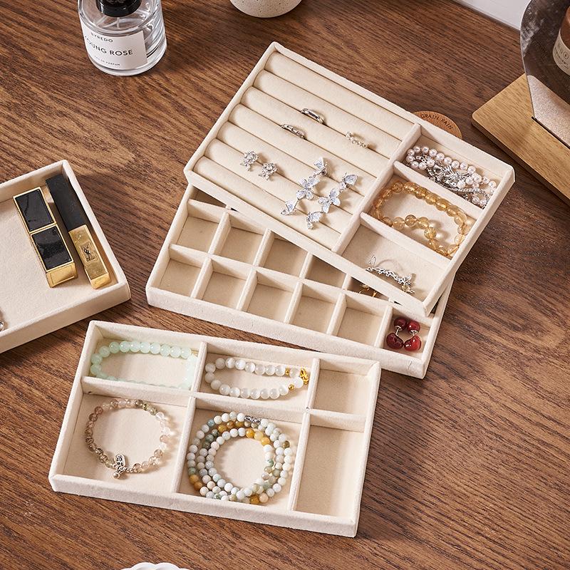 Velvet Jewelry Display Tray for Rings & Bracelets - Organizer & Storage Solution