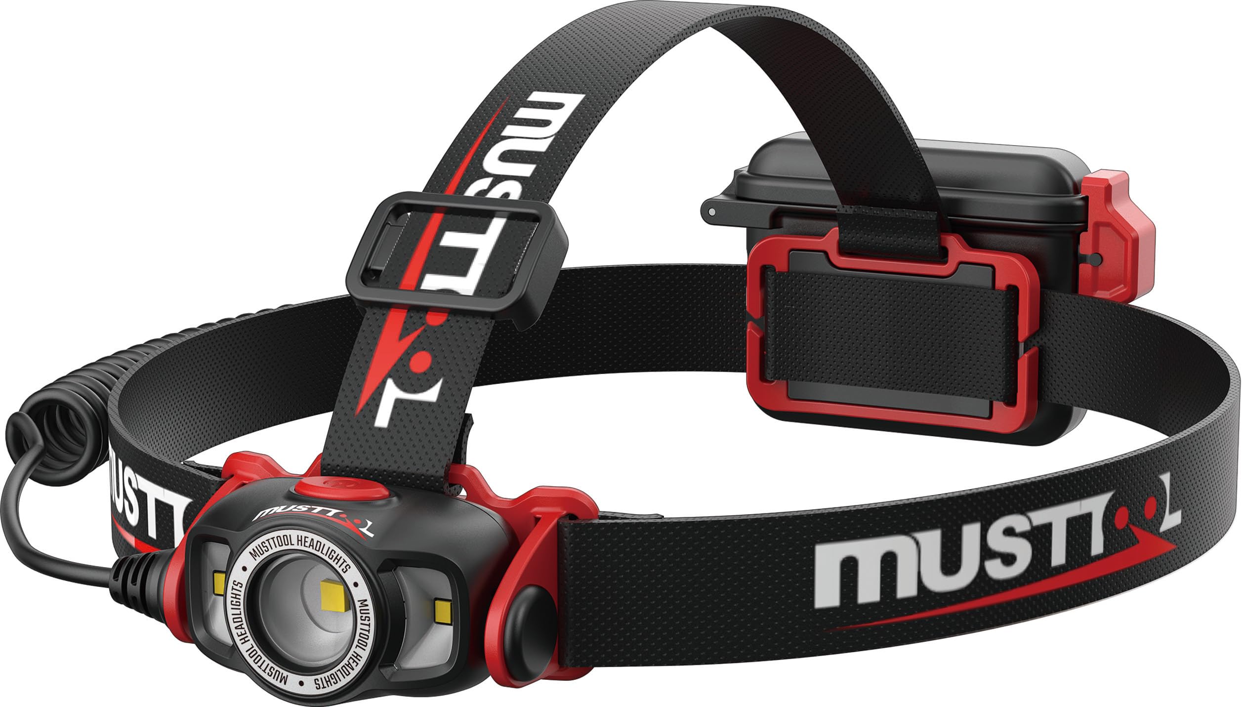 

MUSTTOOL Hybrid Flat Maximum Brightness Model Headlight, Beam, 500lm, Number MHL-FW500RD чёрный