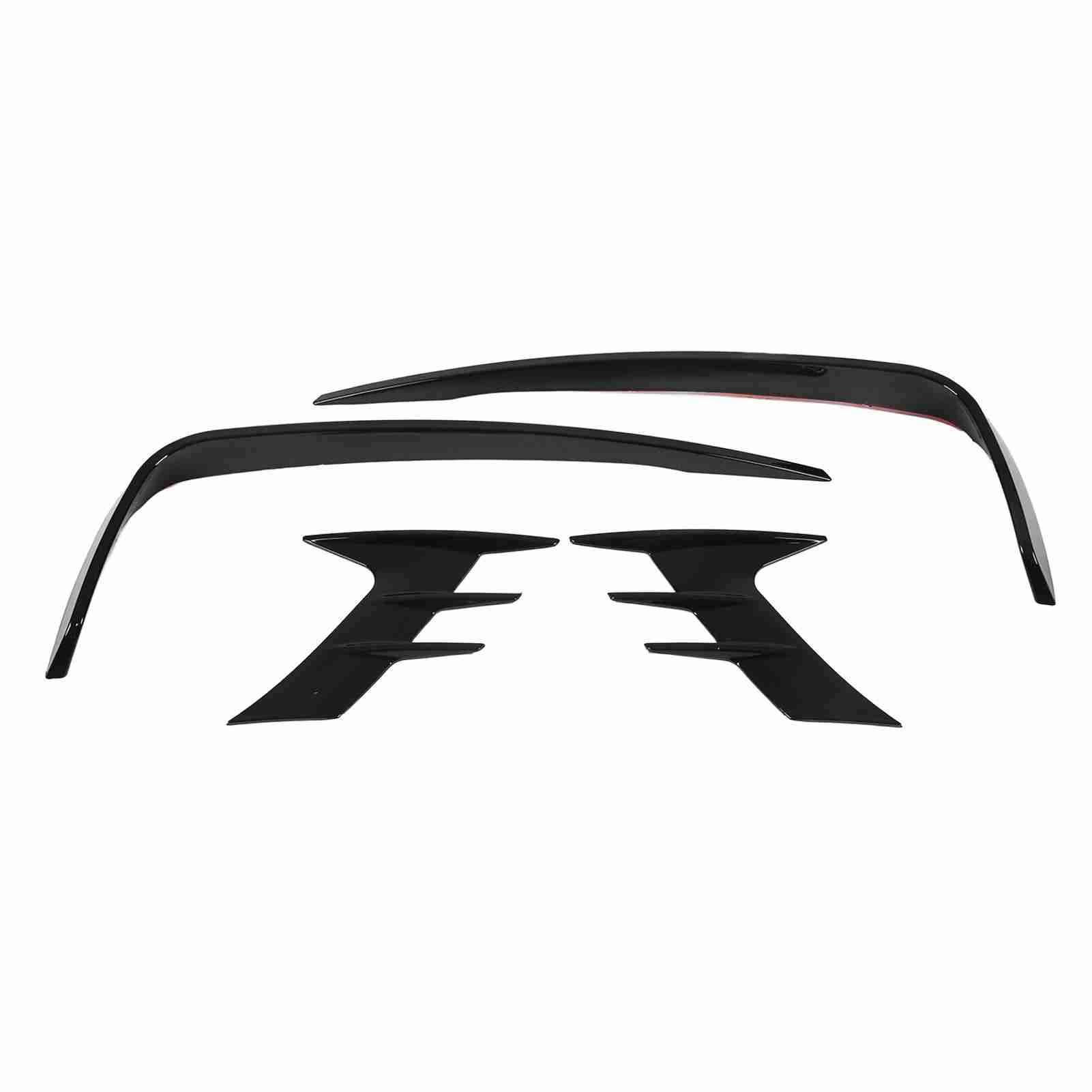 

4 шт. глянцевая черная накладка на бровь противотуманных фар переднего бампера для замены на Accord 10th 20182022