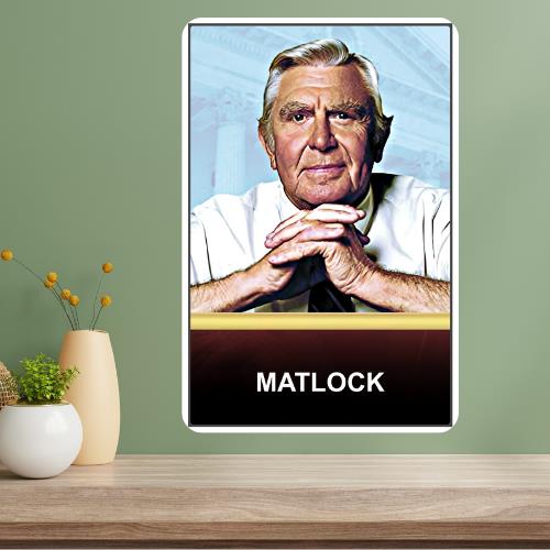 

Matlock Classic TV Show Metal Poster Sign 20x30cm（7.8x11.8inch）