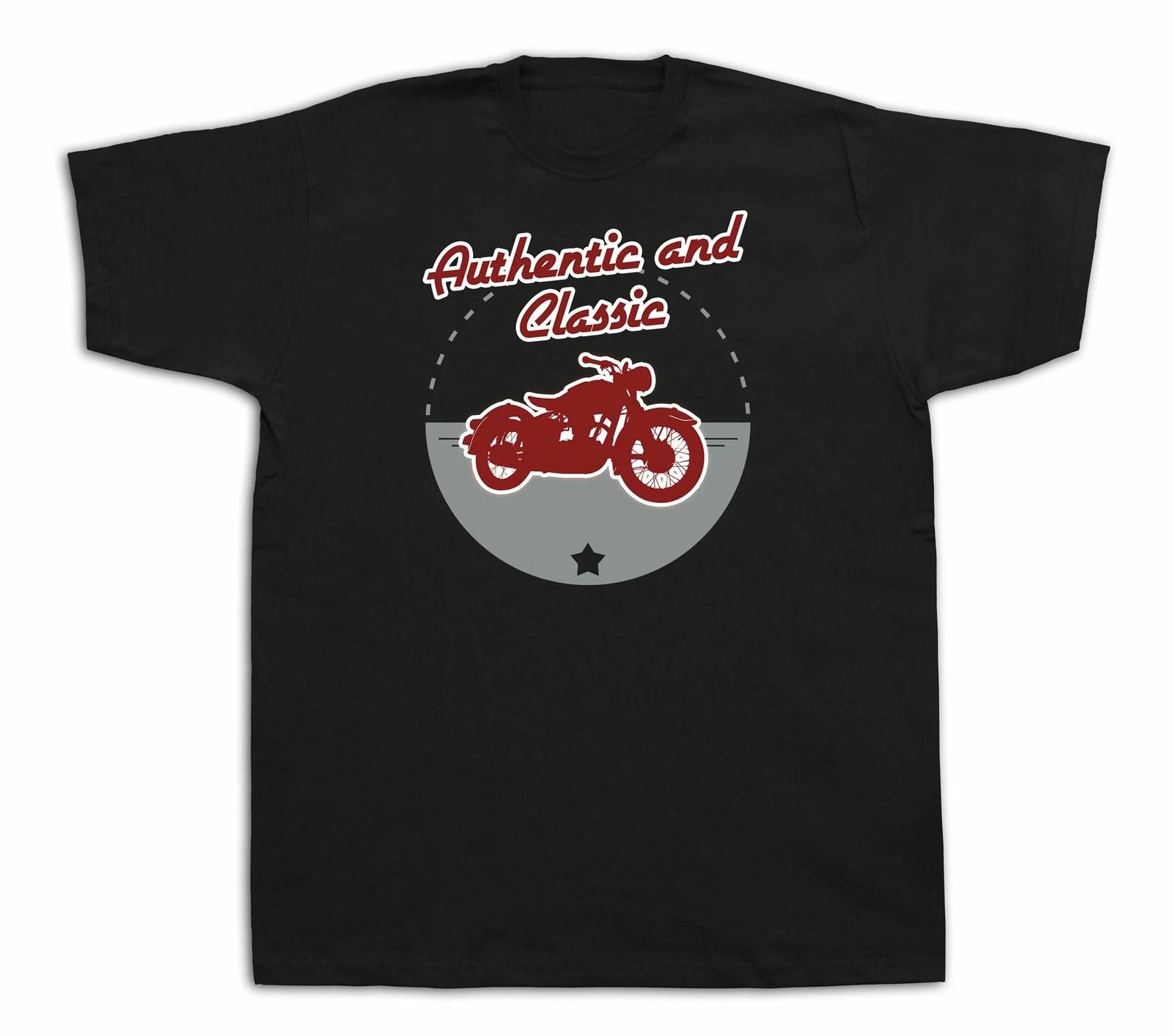 New Mens cotton T-shirt print Motor authentic cycles ride classic design sale! 4XL