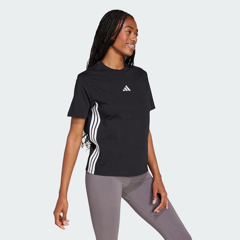 adidas Damen T-Shirt mit kurzen Ärmeln
