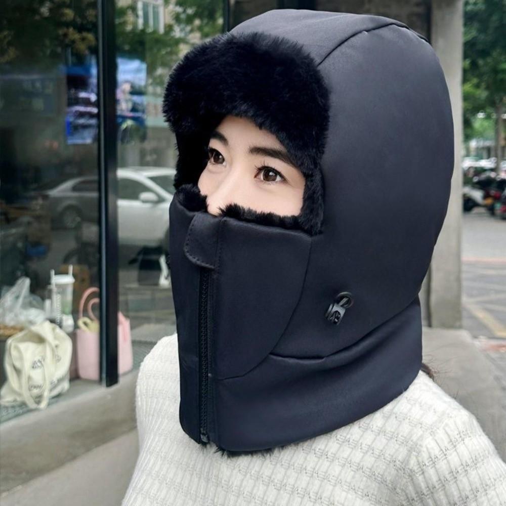 Warm Pullover Cap Windproof Helmet Cap New Ear Protection Hat  Outdoor Sports