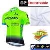 Mens Cycling Jersey Set Breathable Quick-Dry Short Sleeve Kit ASTANA Team Style Ride Wear