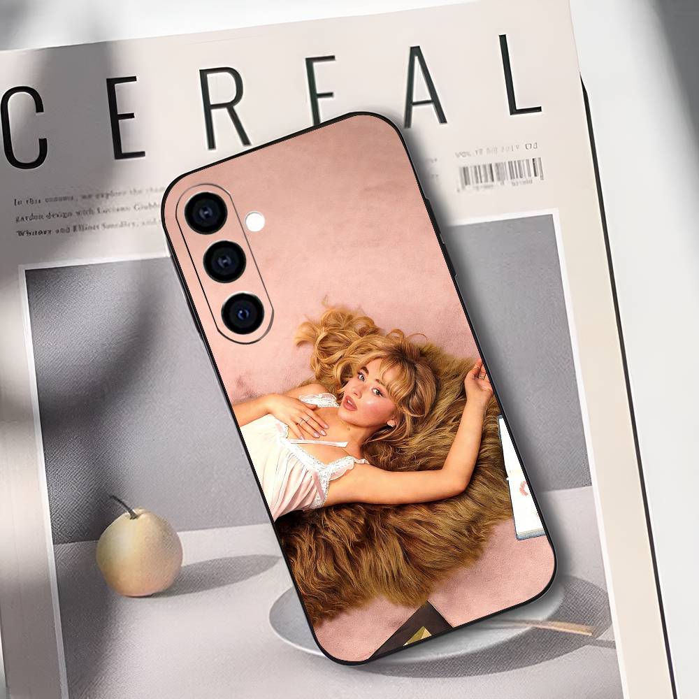 

S-Sabrina Carpenter Singer Phone Case For Samsung Galaxy A73,A72,A71,A70,A53,A52,A51,Others Soft Black Cover Samsung a12
