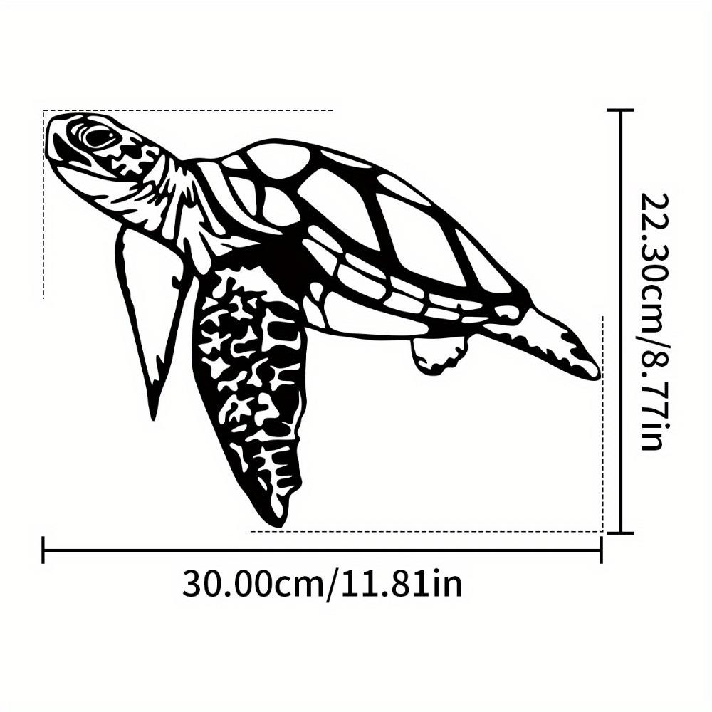 1pc Metal Sea Turtle Wall Art, Marine Life Iron Sculpture, Spiritual Wildlife Decor for Living Room Bedroom Indoor Home