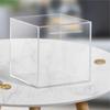 Durable Transparent Birthday Gift Cannot Be Opened Piggy Bank Coins Container Cube Money Saving Box