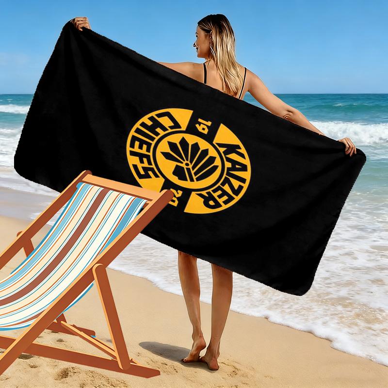 Kaizer Chiefs Print Beach Towel, Large Soft Quick Dry Towel for Beach Camping Swimming