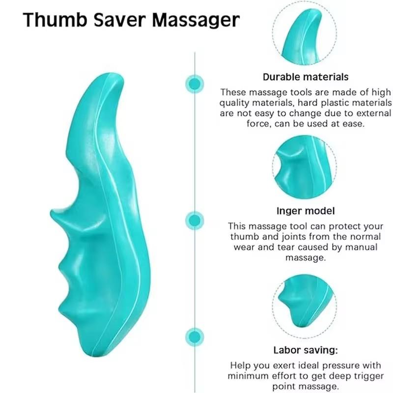 Portable Massager Thumb Finger Pressure Press Trigger Point Full Body Foot Back Manual Tools Deep Relaxed Relieve Fatigue
