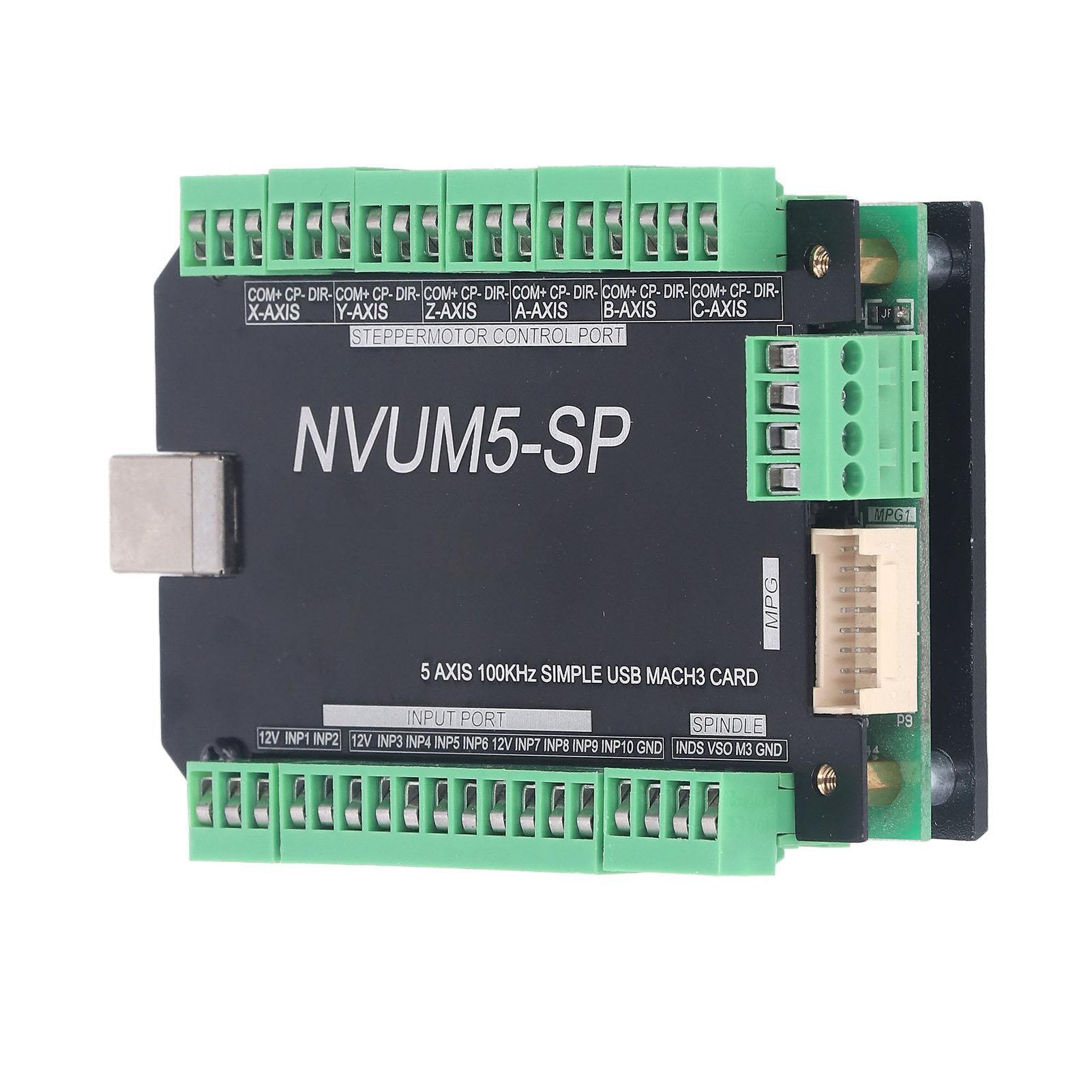 

5 Axes CNC Motion Control Board USB Engraving Machine Controller Panel 10 Input 3 Output 18‑32V