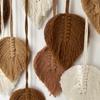 Decorative Wall Hanging Hand Woven Cotton Rope Leaf Tapestry Home Wall Decoration Room Wall Hanging