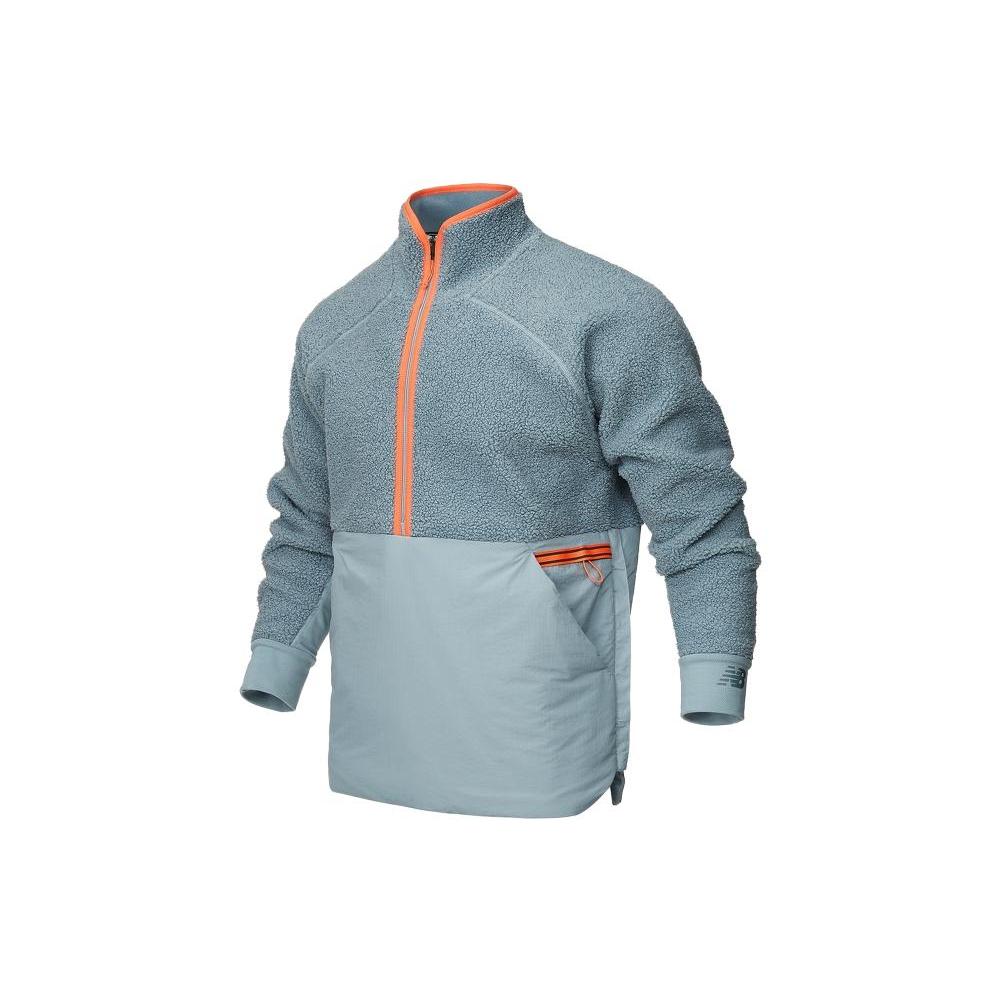 New Balance Бархатистое пальто Мужское Светло-серое MT13285- LSL XL