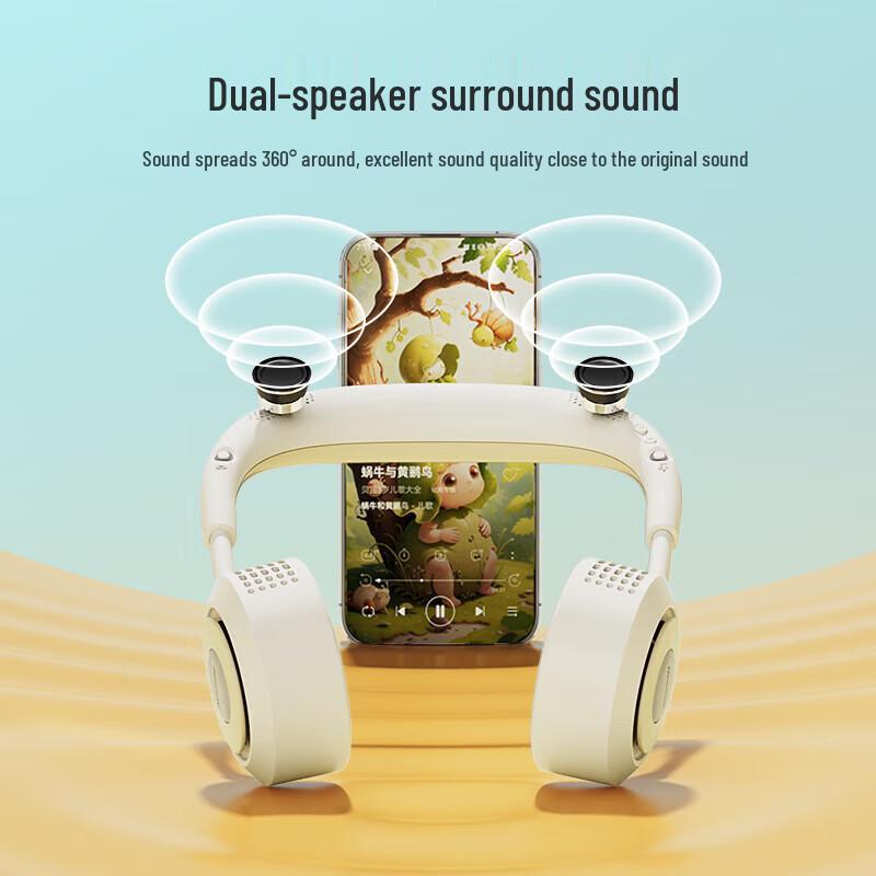 Newman Bladeless Neck Fan with Bluetooth Speaker