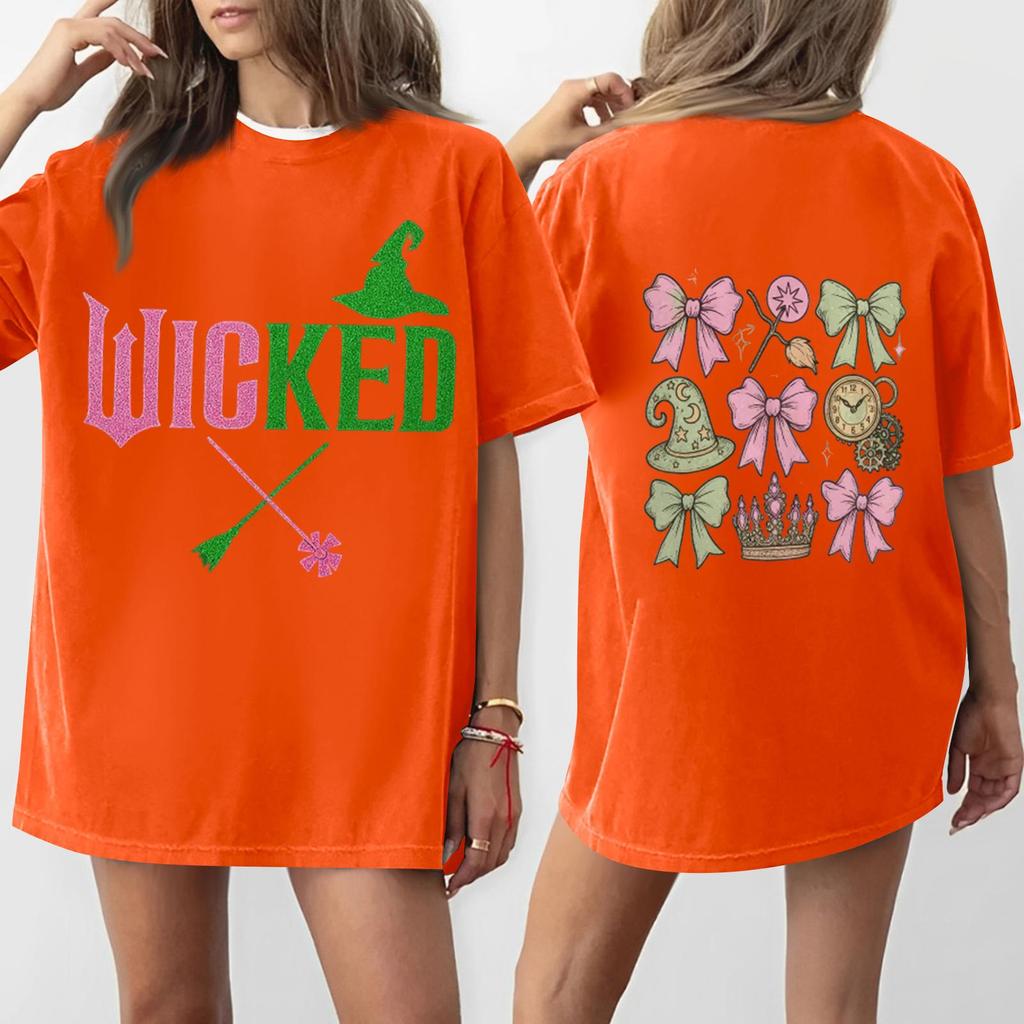 Women's Casual Fashion Round Neck Printed Short Sleeve T-Shirt Top