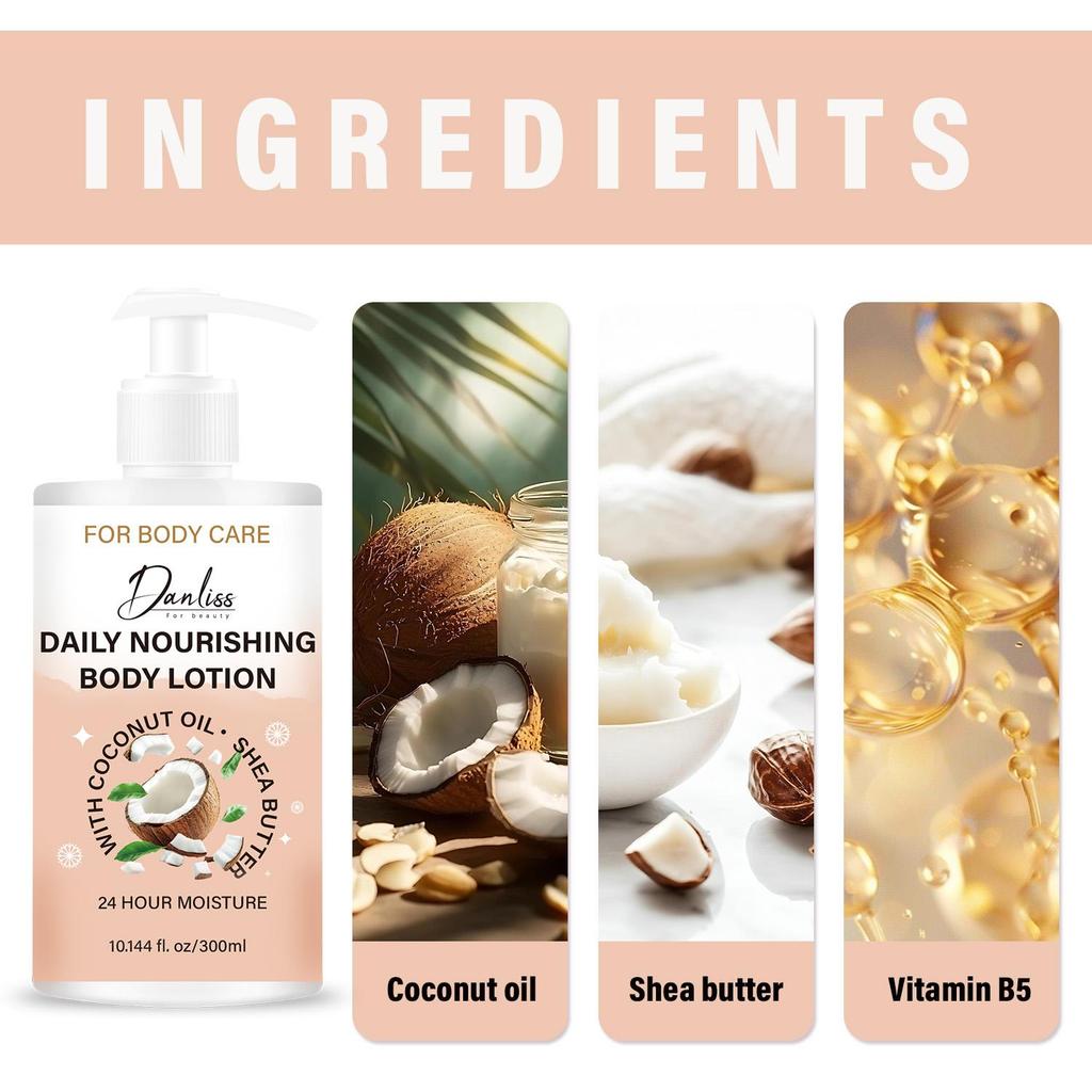 Daily Nourishing Body Lotion-Leaves Skin Softer And Firmer-Has a Sweet, Pleasant Scent-Delivers 24 Hours Of Long-lasting Hydration