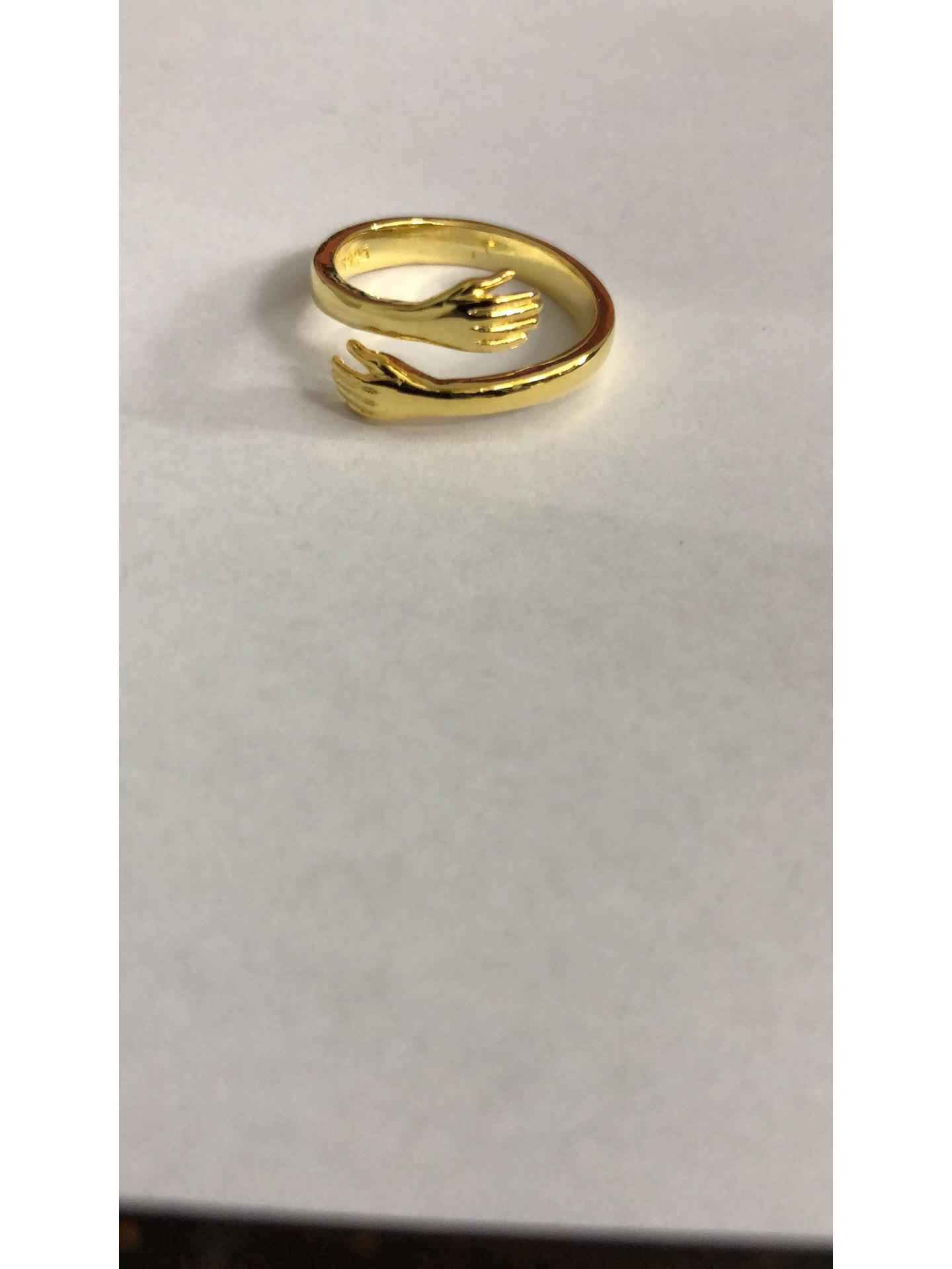 

Carlisle Love Embrace: Korean Simple Couple Rings - Fashionable Open Design Adjustable