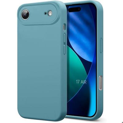 Schutzhülle - BOOLING - für iPhone Air - Flüssigsilikon Stoßfest Kratzfest Grün Blau