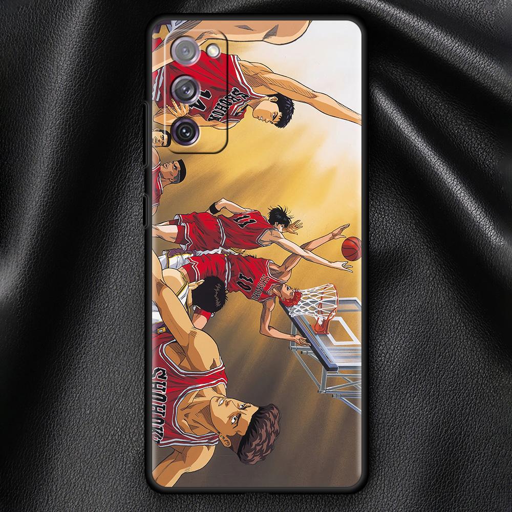 Anime SLAM DUNK Soft Black Case For Samsung Galaxy S21 Ultra S20 FE S10 Plus S10e S9 S8 S7 M51 M31 Silicone Shell Phone Cover