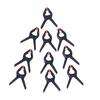 10pcs Background Clamps Black Backdrop Stand Clips Portable Multi-function Practical Creative Convenient for Advertising Display
