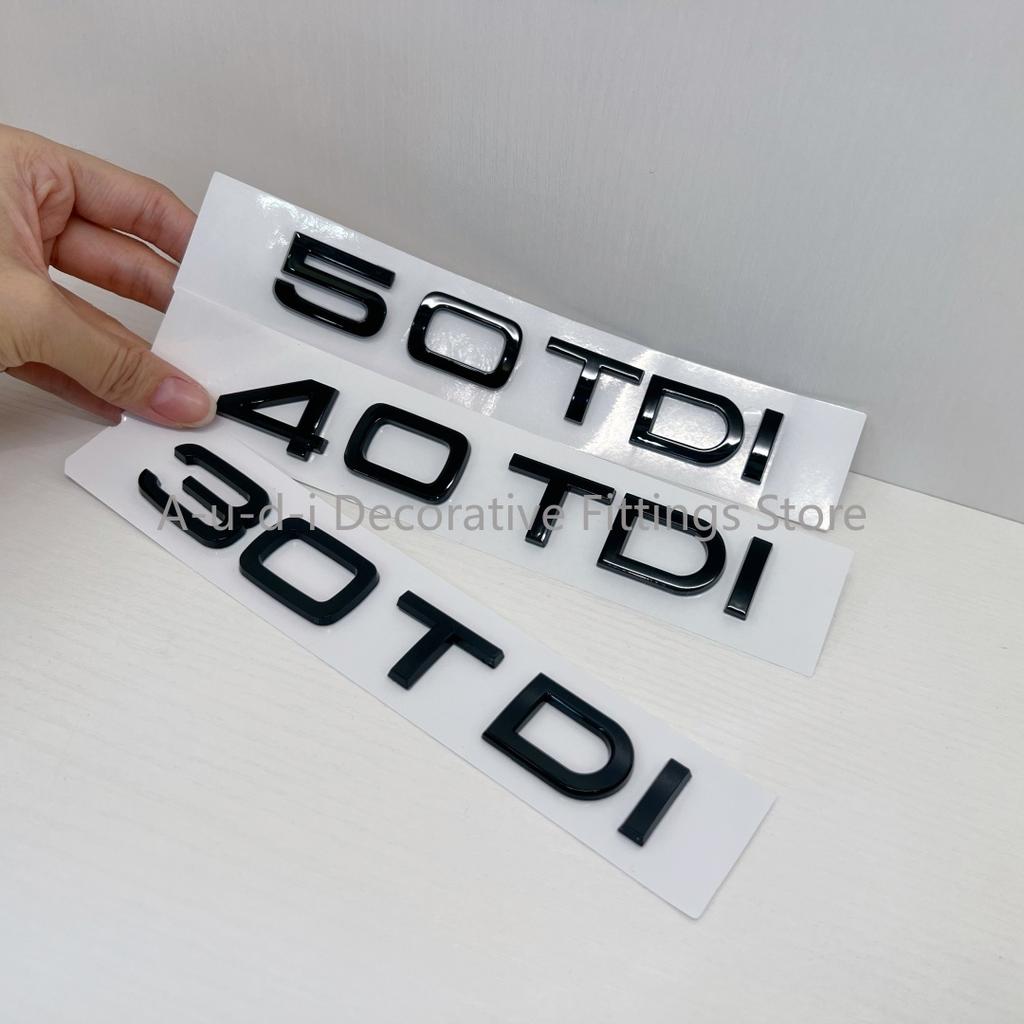 2026 Hot 3D ABS black TDI logo letter 1.9 2.0 2.5 3.0 4.0 5.0 TDI 30 35 40 45 50 55 TDI is suitable for Audi A3 A4 A5 A7 A8Q2 Q3 Q5 Q7 Q8