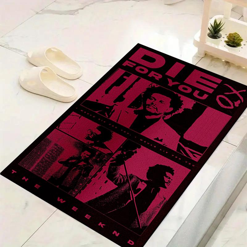 1Pc Die Poster Rug, Office Carpet Indoor Outdoor Doormat, Non-Slip Soft, Living Room, Christmas Halloween Gift. M928120