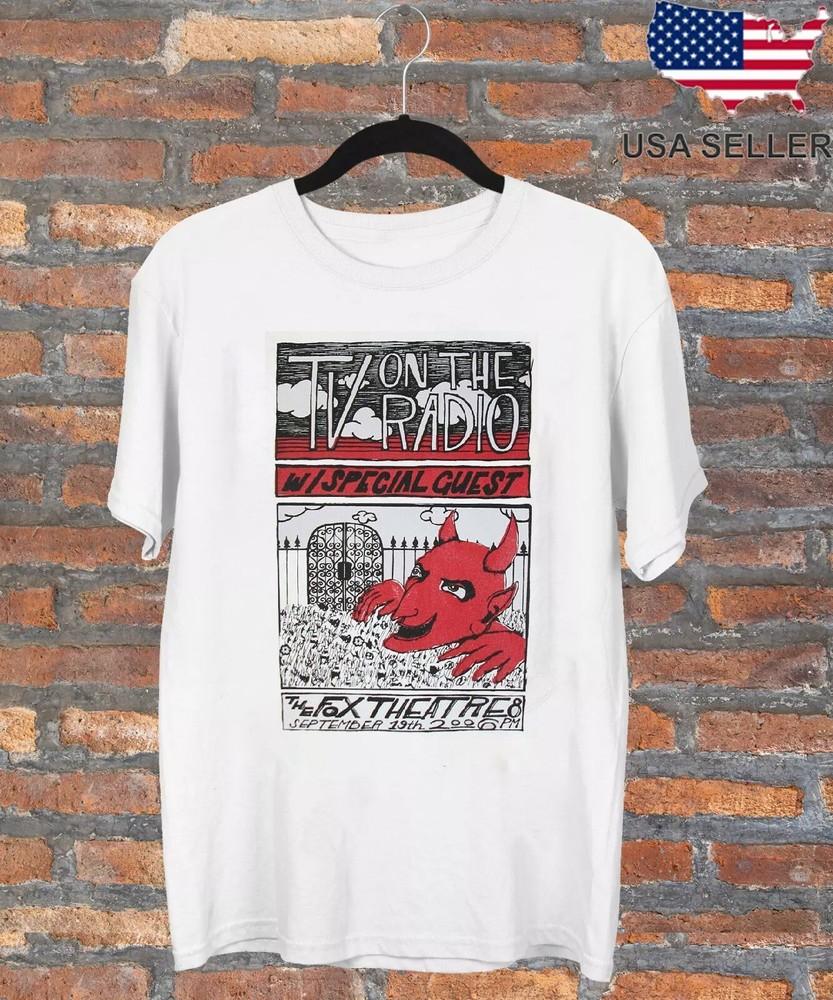 TV ON THE RADIO Wispecial Guest the fox theatre 2006 Shirt White  BT1248 Unisex T-Shirt S