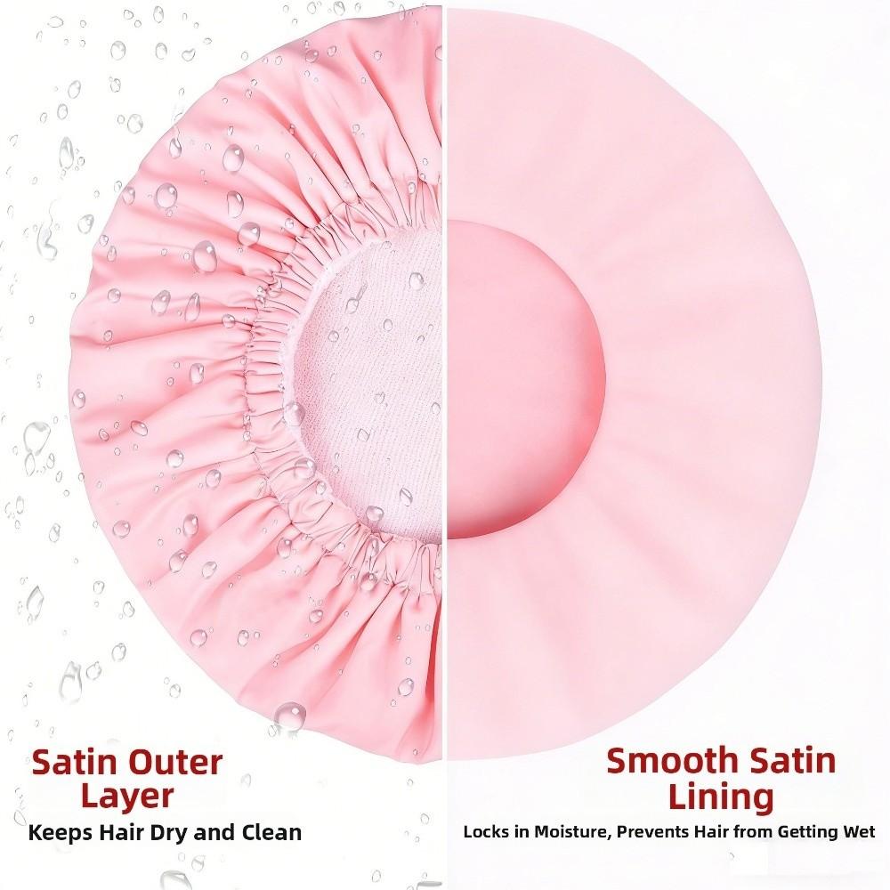 Reusable Anti Slip Shower Caps Washable Hair Drying Bonnet Elastic Band Bath Hair Hat Spa Salon