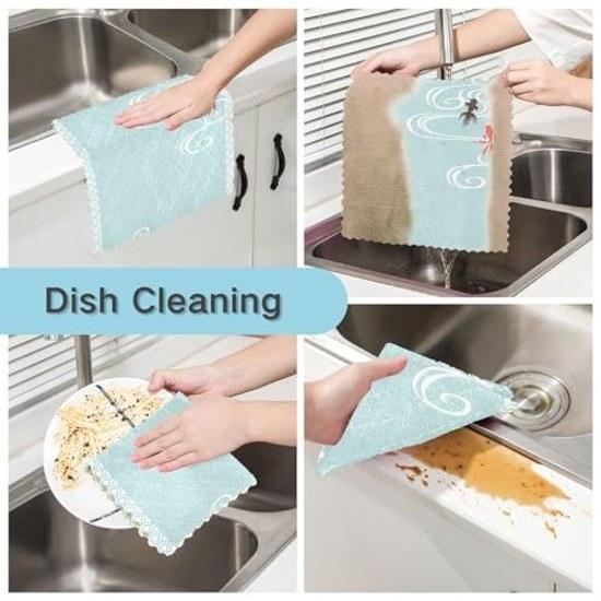 DishclothsKitchen towelsKitchen clothsFabric towelsGoldfishJapanese styleJapanese patternCuteCleaning clothsTable Wiping Cloths6 piecesDish Drying
