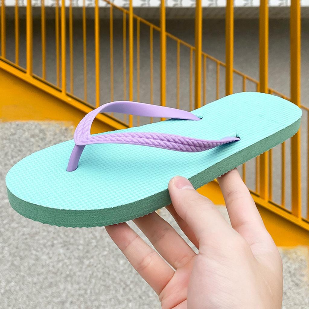 Lightweight Women's Flip Flops Beach Sandals Durable Rubber Sole Comfortable Footbed Casual Summer Footwear