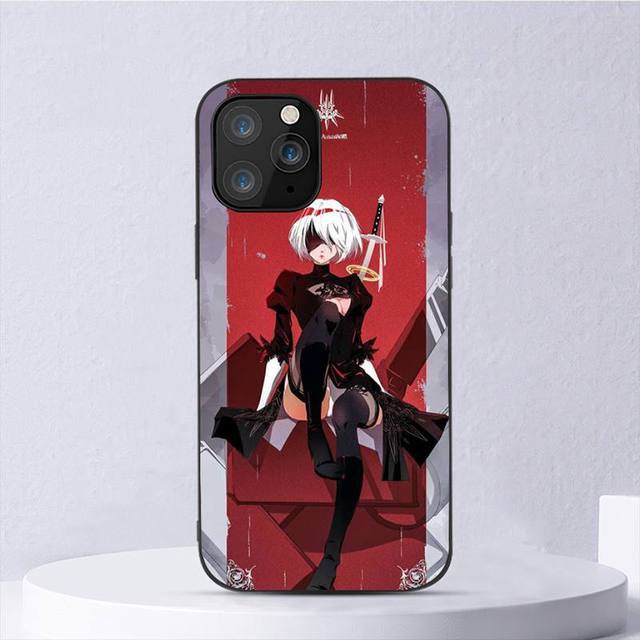 Nier Automata 2b Girl Fashion Black For iPhone Samsung Galaxy Redmi Note S 17 16 15 14 13 20 24 25 54 Pro Max Ultra Fe Air Cover Poco