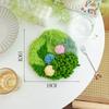 Latch Hook Coaster Kits for Adults Beginners Moss Simple Embroidery DIY Crochet Yarn Rugs Hooking Craft Kit for Gift Home Decor