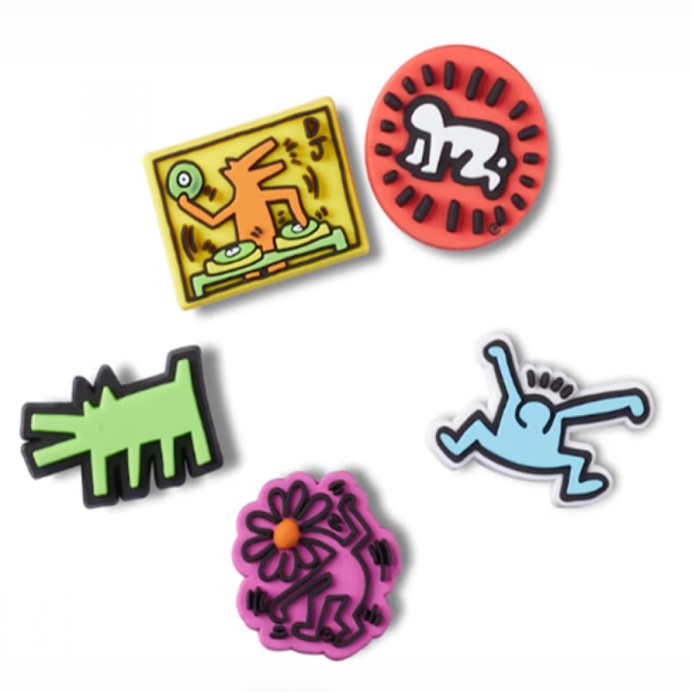 

Crocs Keith Haring Zibbitz Set Of 5 10012735 FREE