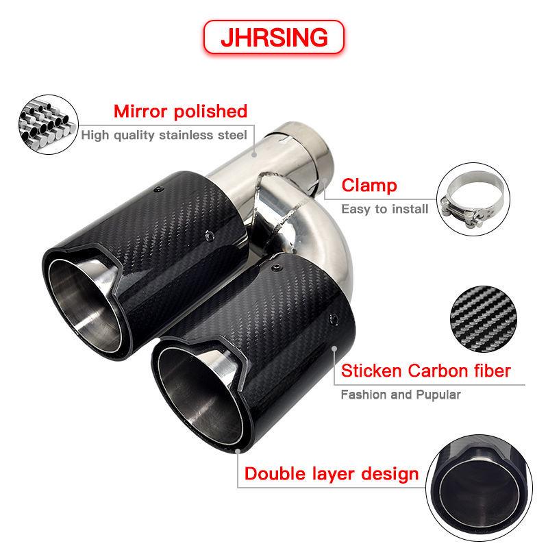 Carbon Fiber Stainless Steel Exhaust Muffler for BMW 3 Series 320i