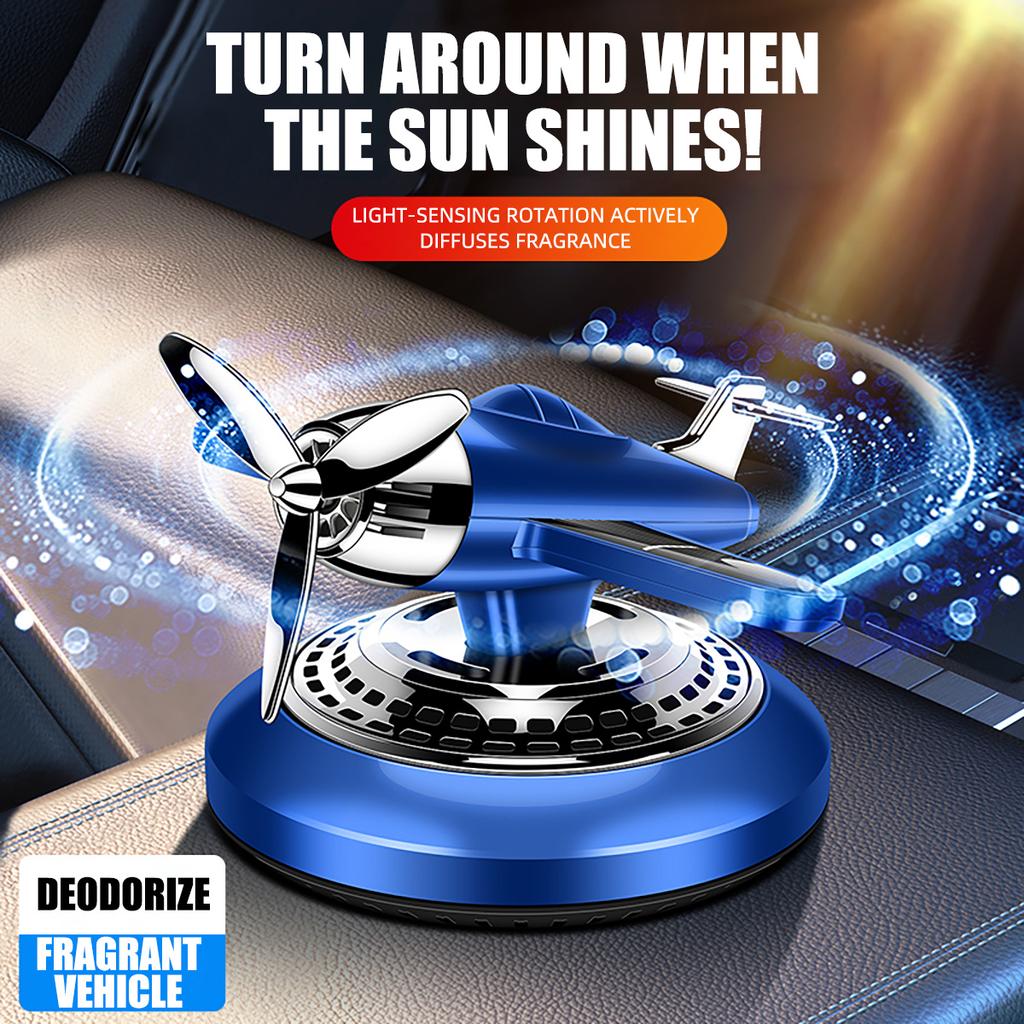 Solar Rotating Car Perfume Diffuser Fighter Car freshensers Car Interior Decoration Accessories