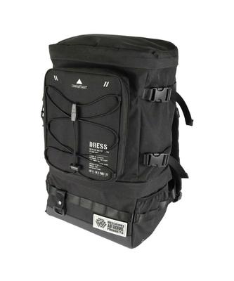 Angelrucksack, Graphitschwarz, groß, Katastrophenschutz, erweiterbar, wasserdicht, Angelgerättasche, Rutenhalter, Tasche, Angeltasche mit großer Kapazität
