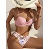 Women Sexy European Style Three Piece Split Bikini With Cover Up Swimsuit