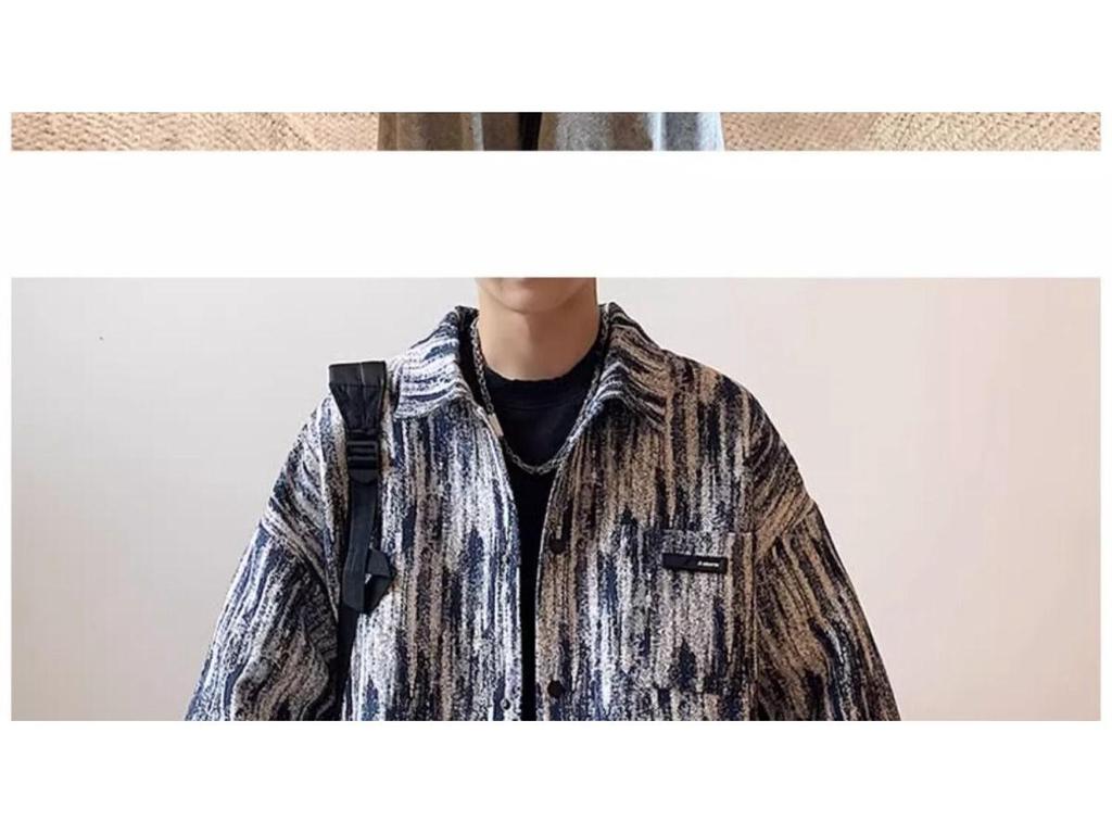 Men's Trendy Hong Kong-Style French Chic Jacket for Spring/Autumn - Casual, Loose-Fit Niche Design