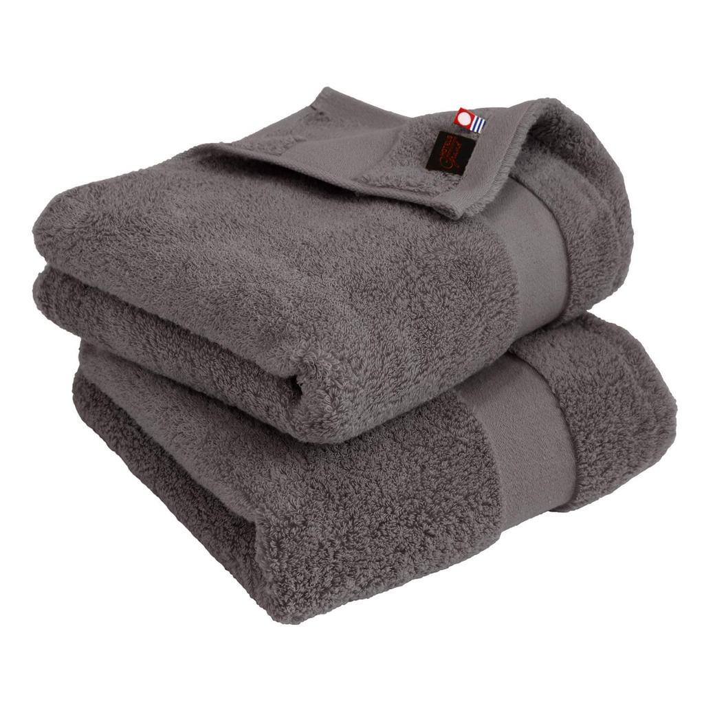 Imabari Certified Mini Bath Set of 45 X Made In Premium Staple Instant Towels, Hiorie, Hotel's Grand, 2, Approx. 100cm, Charcoal, Japan, Extra-Long