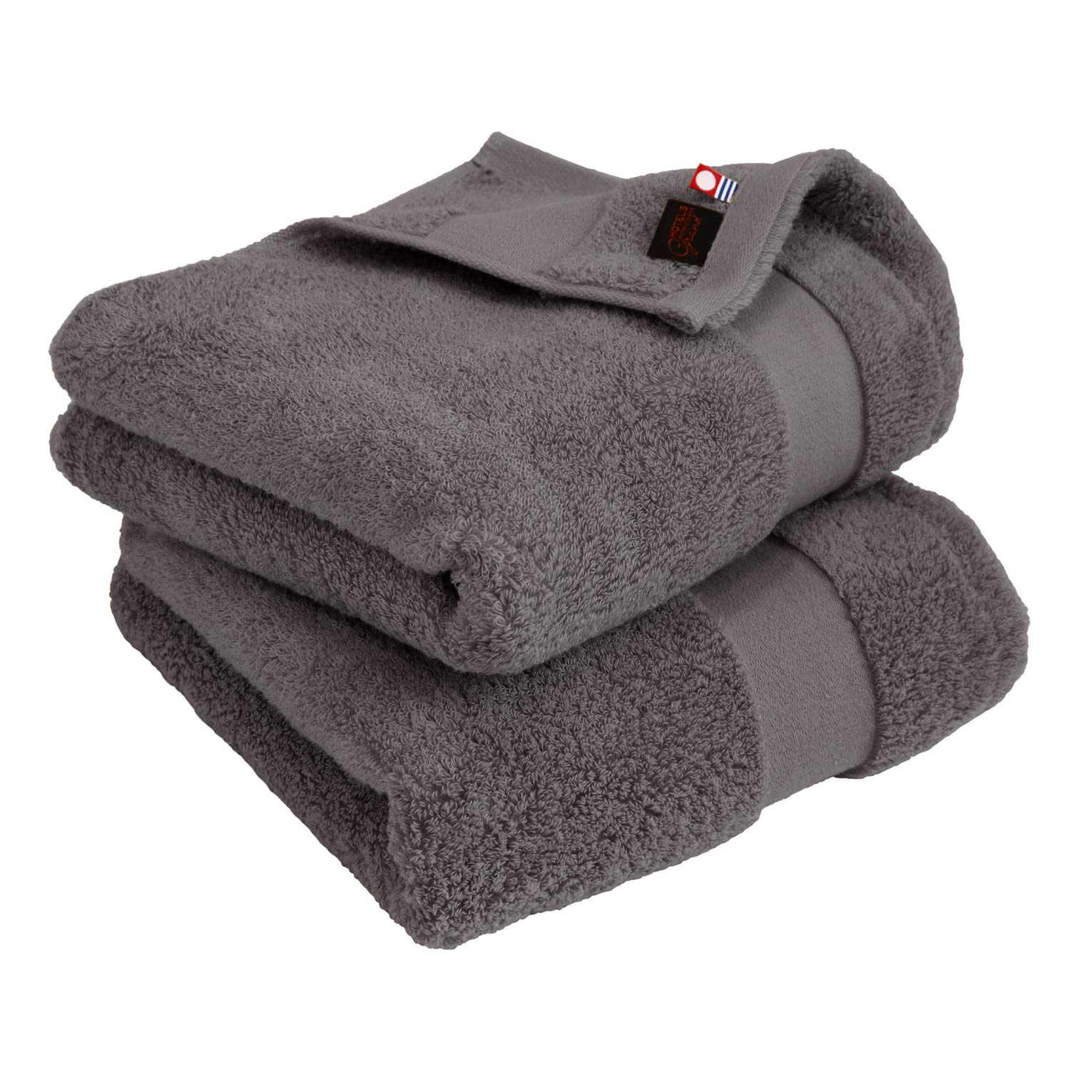

Imabari Certified Mini Bath Set of 45 x Made in Premium Staple Instant Towels, hiorie, Hotel s Grand, 2, Approx. 100cm, Charcoal, Japan, Extra-Long