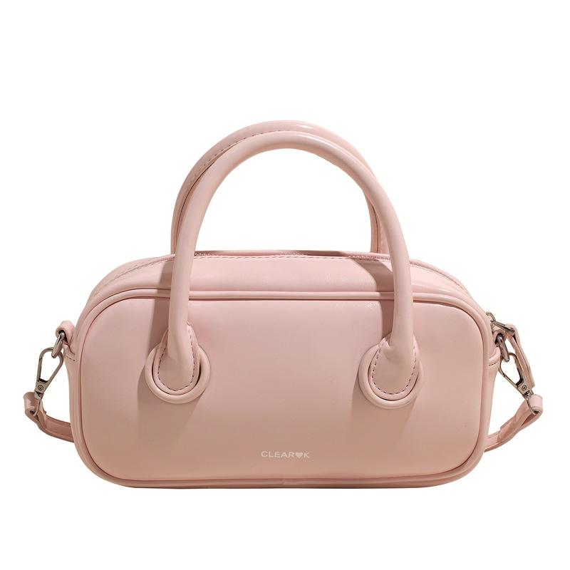 

New fashion niche design simple style casual commute portable pillow bag versatile high texture messenger bag women