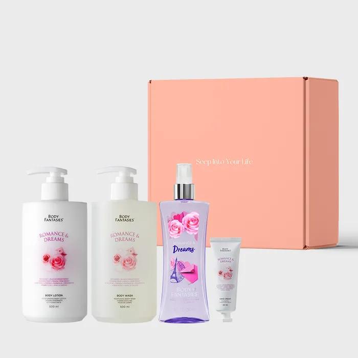 Gift Set Wash + Lotion + Hand Cream + Mist 236ml (Romance & Dream)