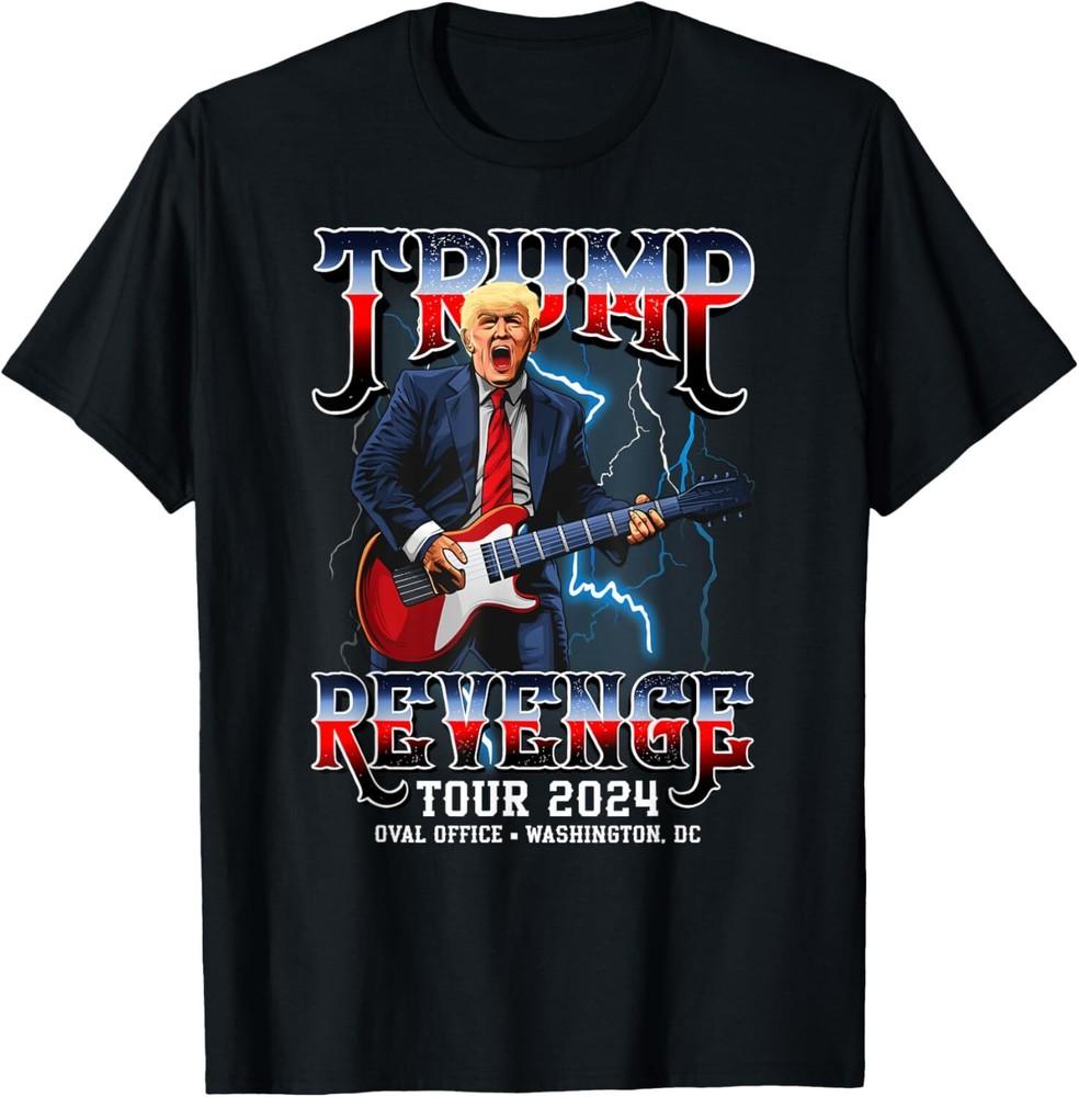 Trump Revenge Tour 2024 Funny Trump Presidential Election T-Shirt Unisex T-Shirt S