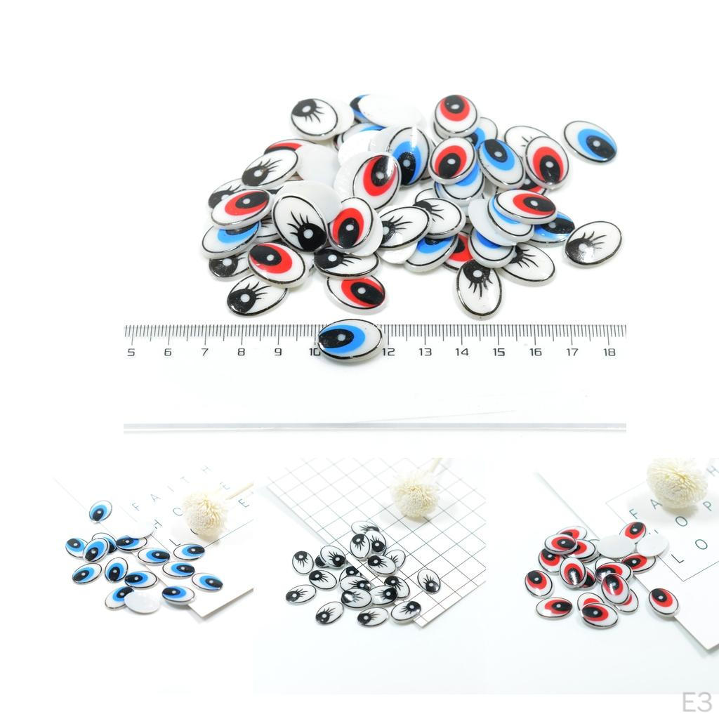 60 Pcs Diy Hollow Plastic Teddy Eyes Safety Doll Handicrafts - Mixed