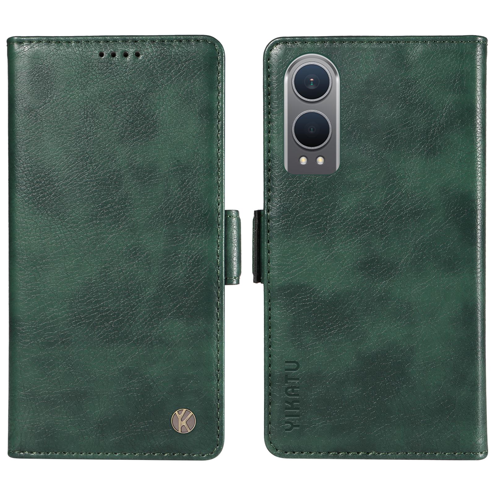 

YIKATU YK-007 For OnePlus Nord CE4 Lite 5G/Oppo K12x 5G (China) Wallet Case Litchi Grain Leather Phone Protective Cover A
